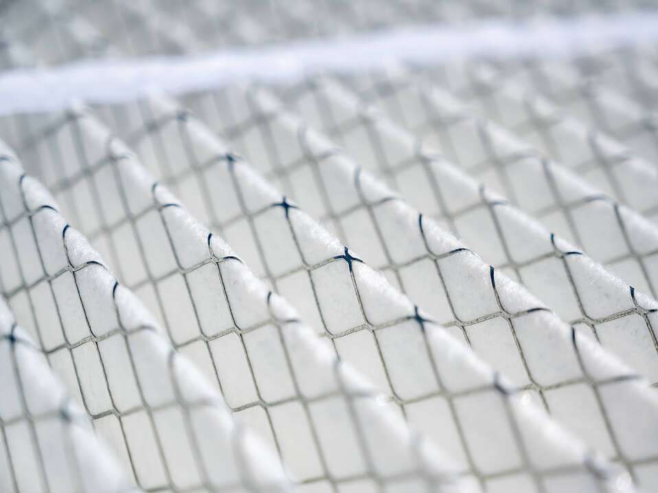Selective Focus On Section Of Air Condition Filter