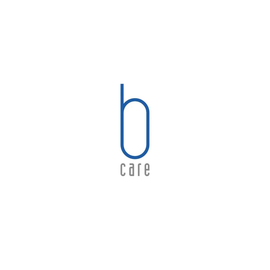 Ein blaues Logo mit dem Buchstaben B auf weißem Hintergrund.