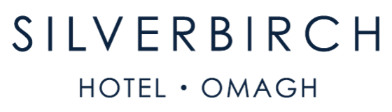 Silverbirch Hotel Omagh logo in dark blue text on a white background