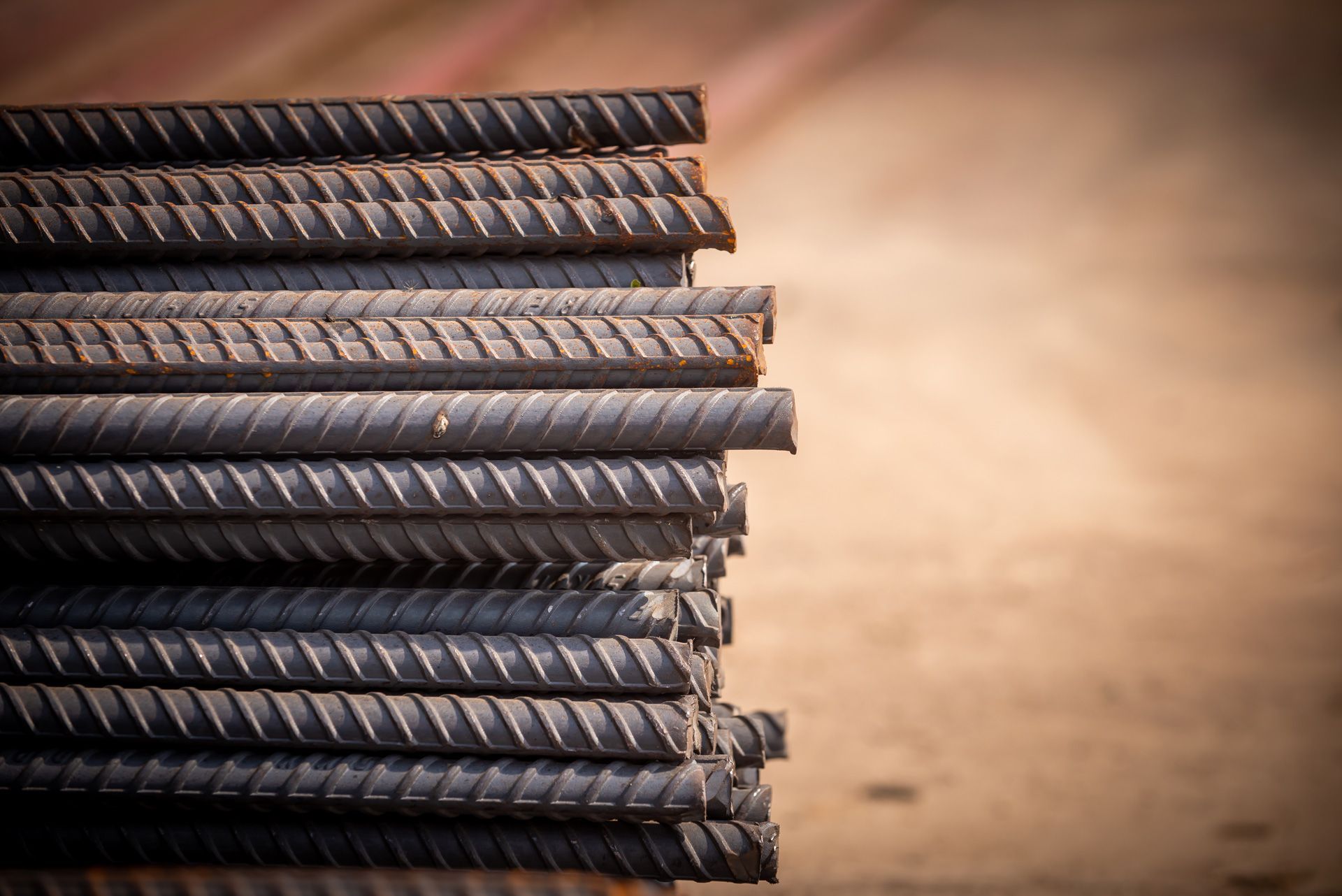 Steel Reinforcement (Rebar) for the purpose of strengthening concrete.