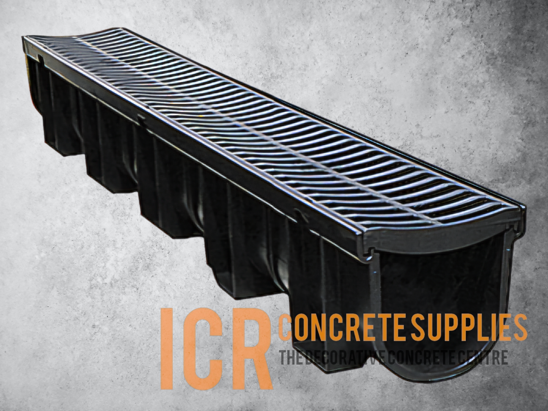 EasyDRAIN Channel w/ Black Polymer Grate 3M