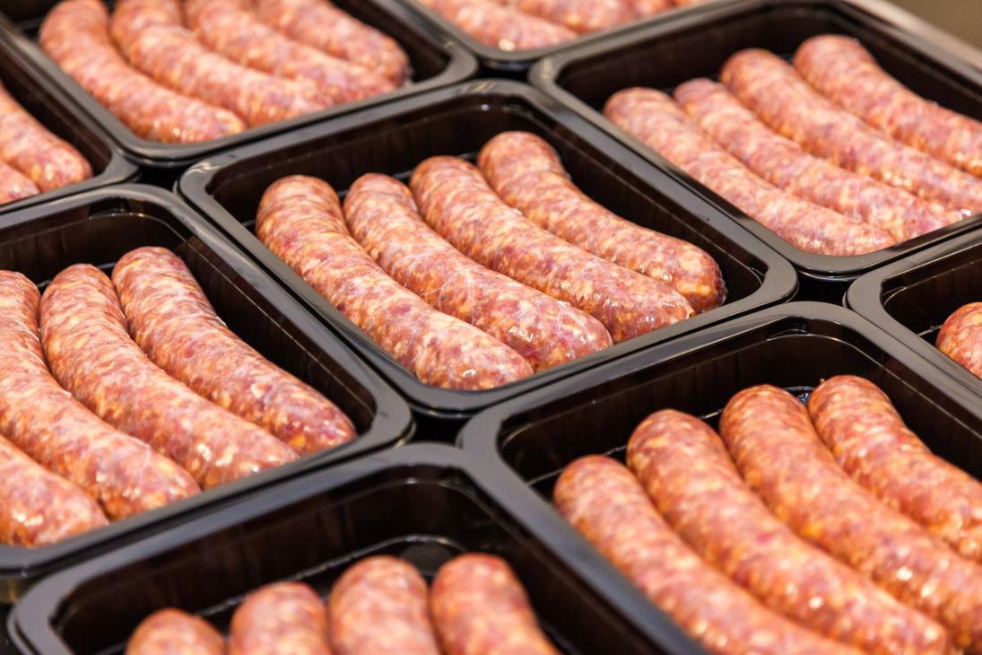 Produzione industriale salsicce