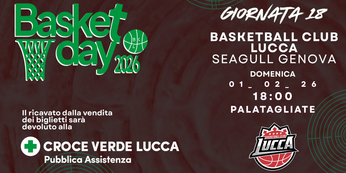 Basket day 2026 Croce Verde di Lucca - Pubblica Assistenza ODV