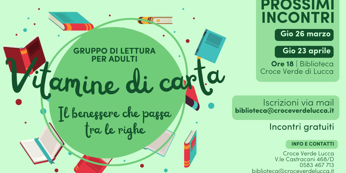 Vitamine di carta gruppo di lettura adulti Croce Verde di Lucca