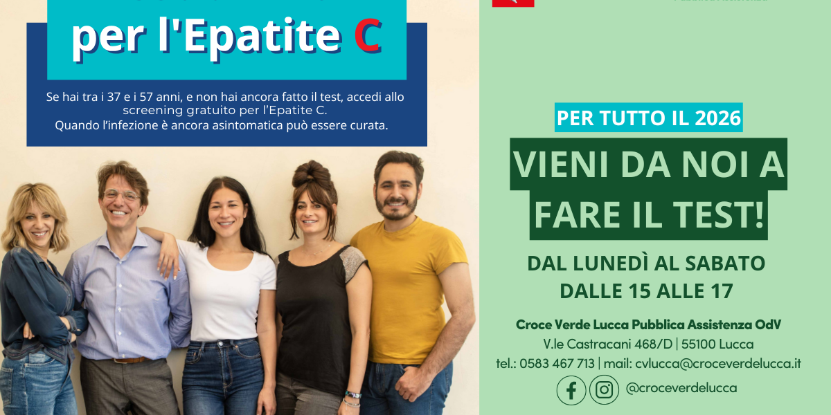 Epatite C, screening gratuito per tutto il 2026