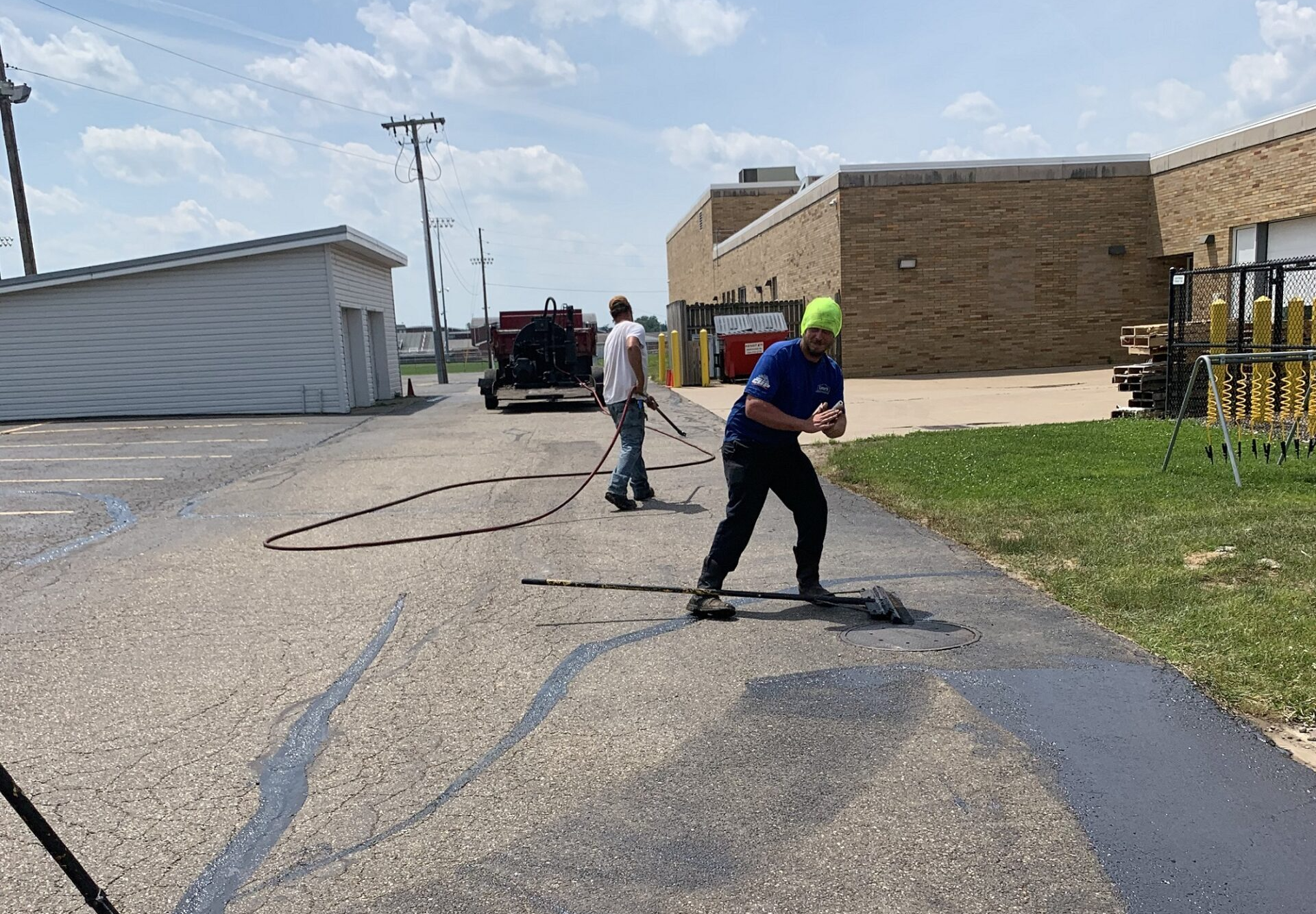 Industrial Paving — Canton, OH — Milhoan Asphalt Maintenance Inc