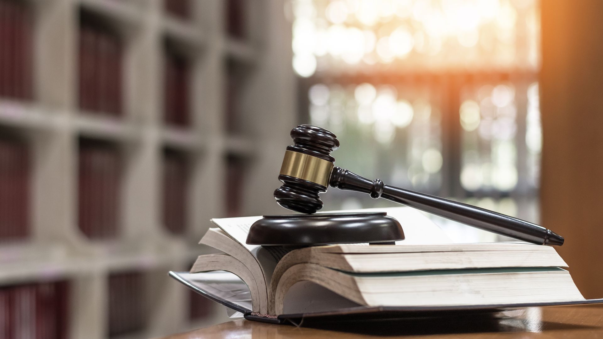 Law Book and Gavel