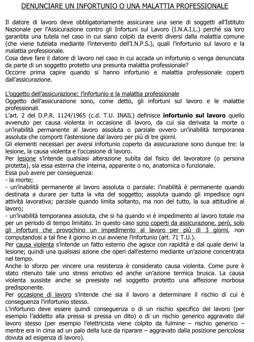 Guida lavoro
