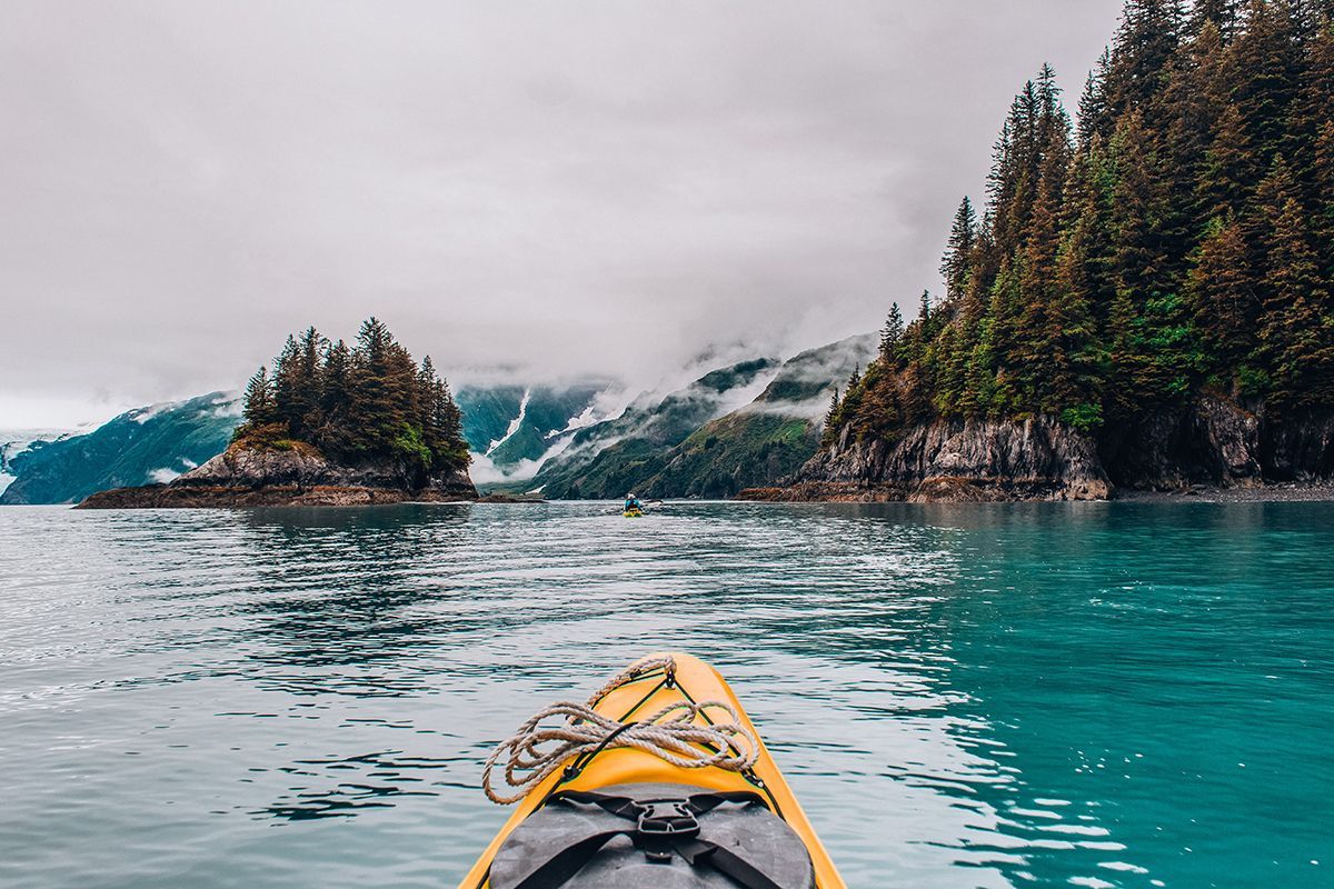 kayaking Resurrection Bay