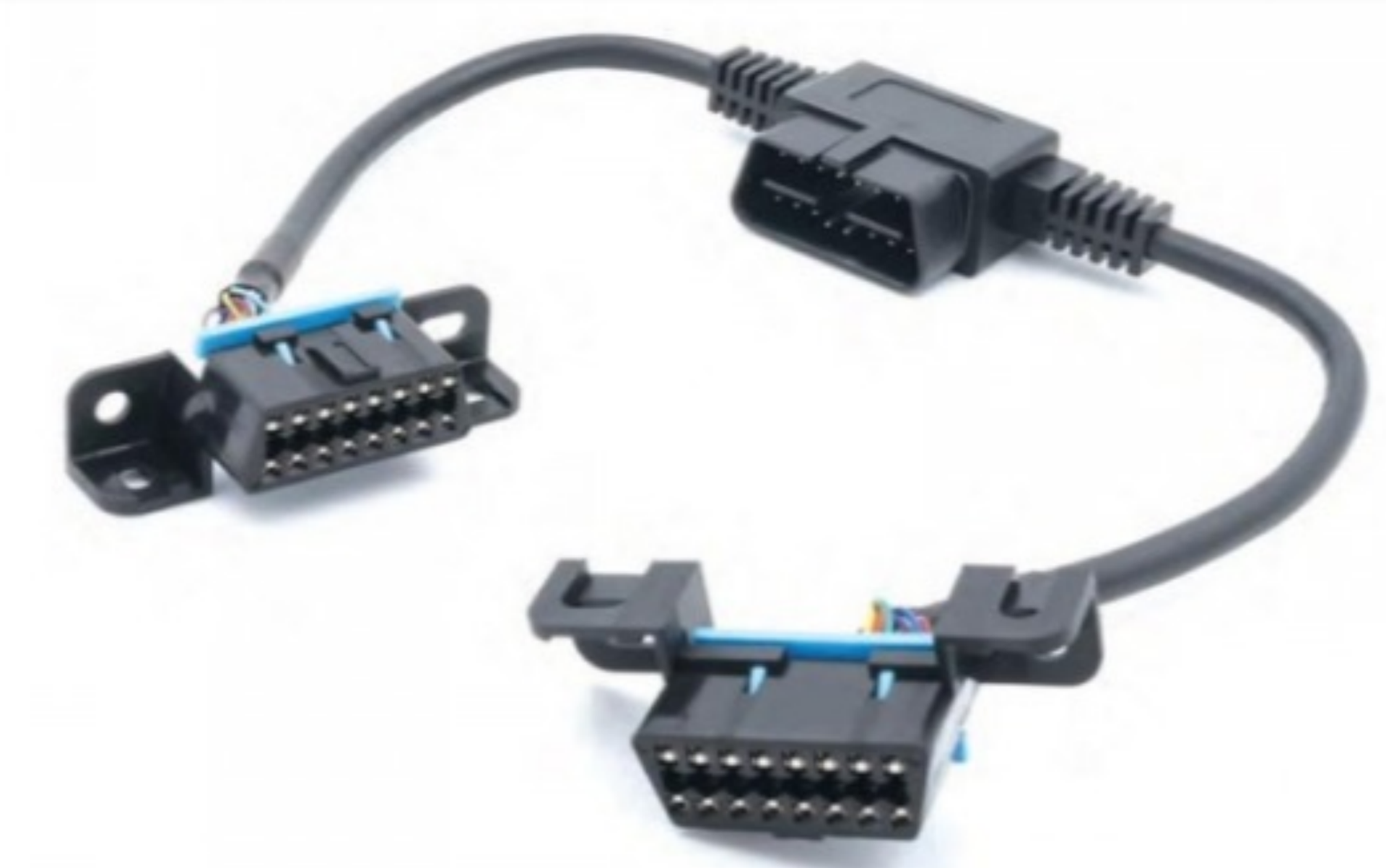 A couple of cables that are connected to each other