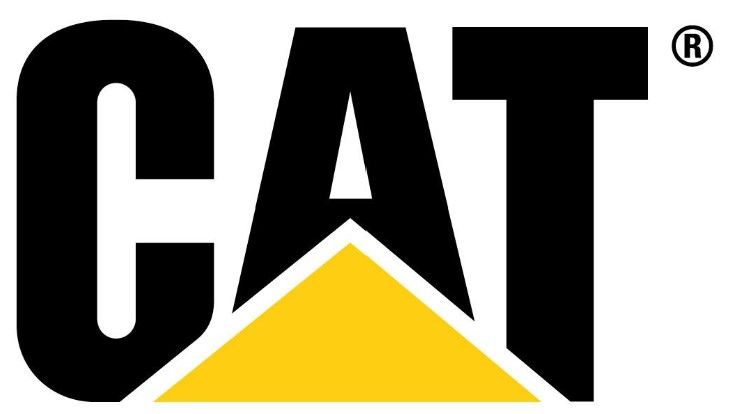 CAT logo in black and yellow with a triangular yellow mark
