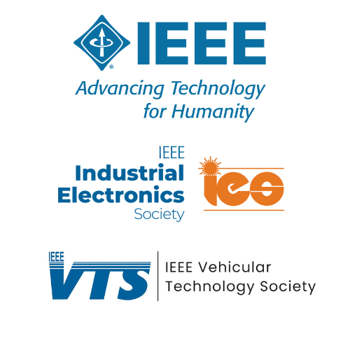 Three logos for ieee industrial electronics society vts and ieee vehicular technology society
