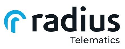 Radius Telematics logo in blue and black text on a white background
