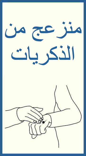 A drawing of a person 's arm with arabic writing on it