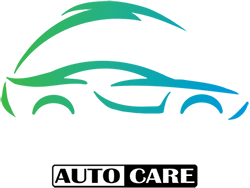 The logo for auto care is a silhouette of a car.