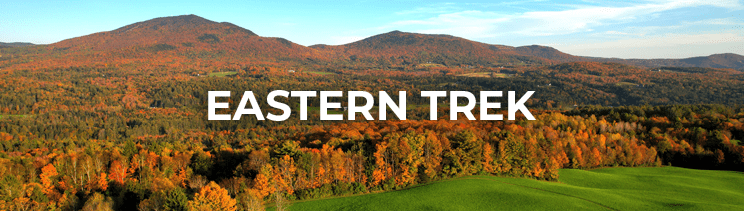 Mountains in autumn with the text