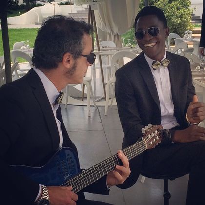 Destination Wedding Band in Puglia - Francesca Gramegna Music - Aperitif Duo @ Coco Beach - Polignano a Mare