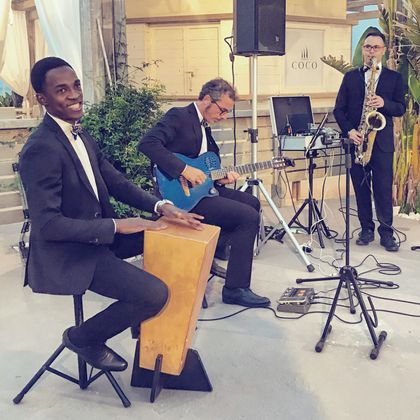 Destination Wedding Band in Puglia - Francesca Gramegna Music - Aperitif Trio @ Coco Beach - Polignano a Mare