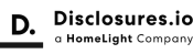 Disclosures.io logo in black text with a left-side icon and “a HomeLight Company” tagline below