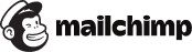 Mailchimp logo with black monkey mascot and wordmark on white background