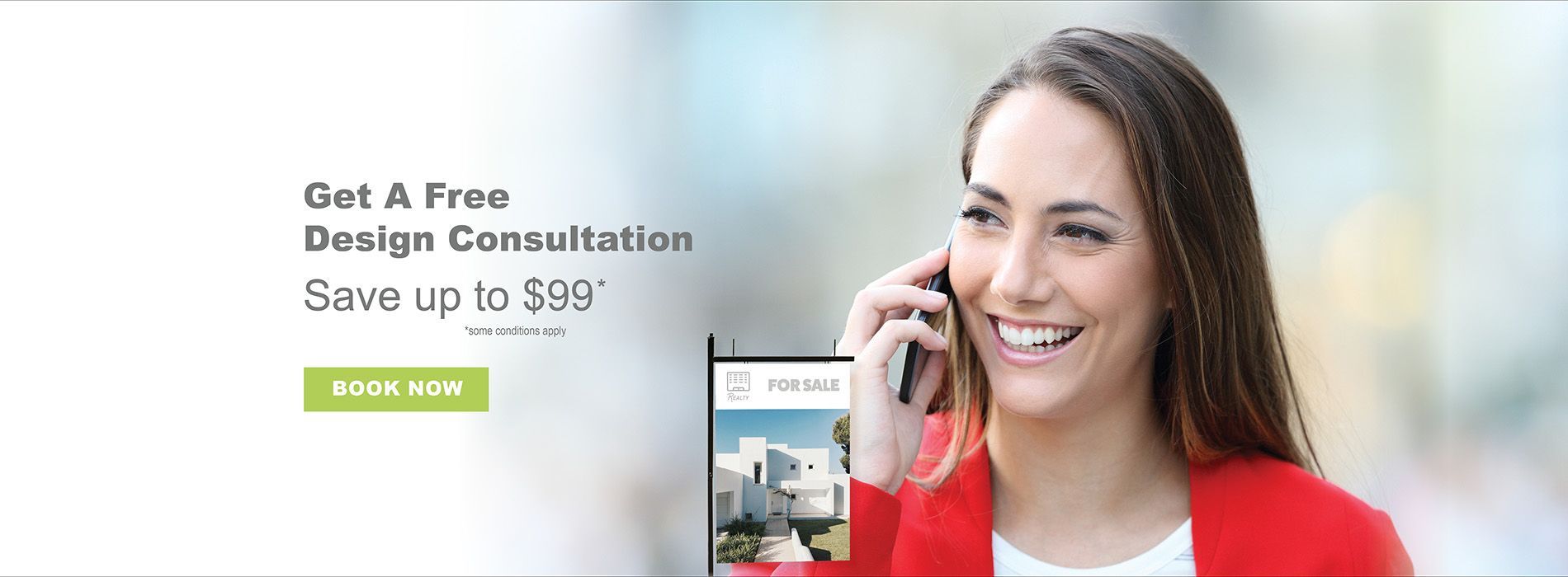 A woman in a red jacket is talking on a cell phone.