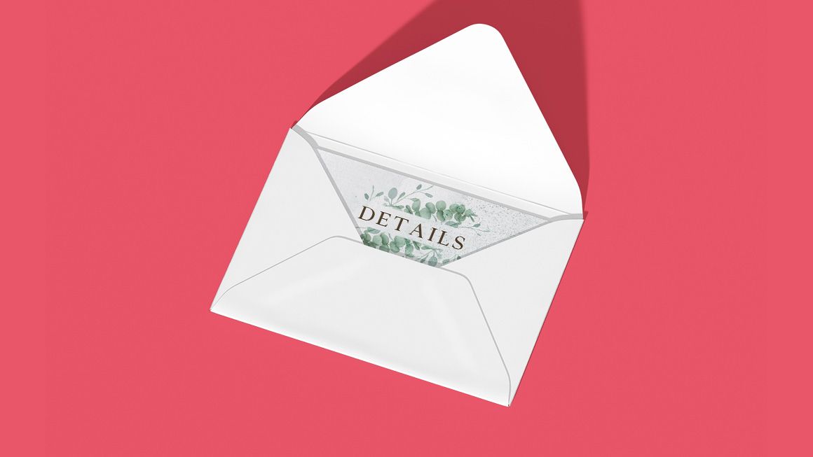 card in an envelope