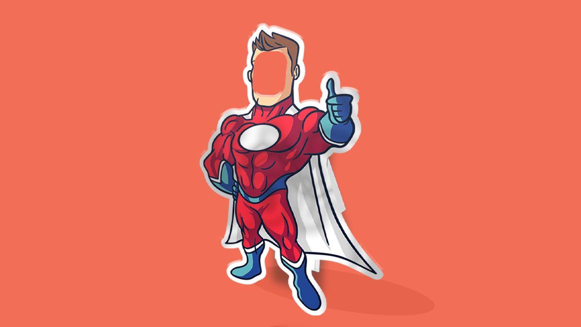 custom cut foamboard super hero character