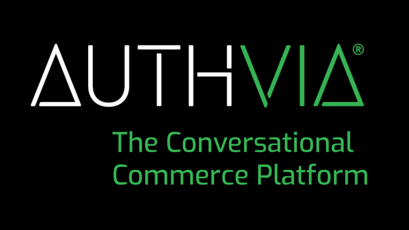Authvia logo: White/green text on black. Text reads 