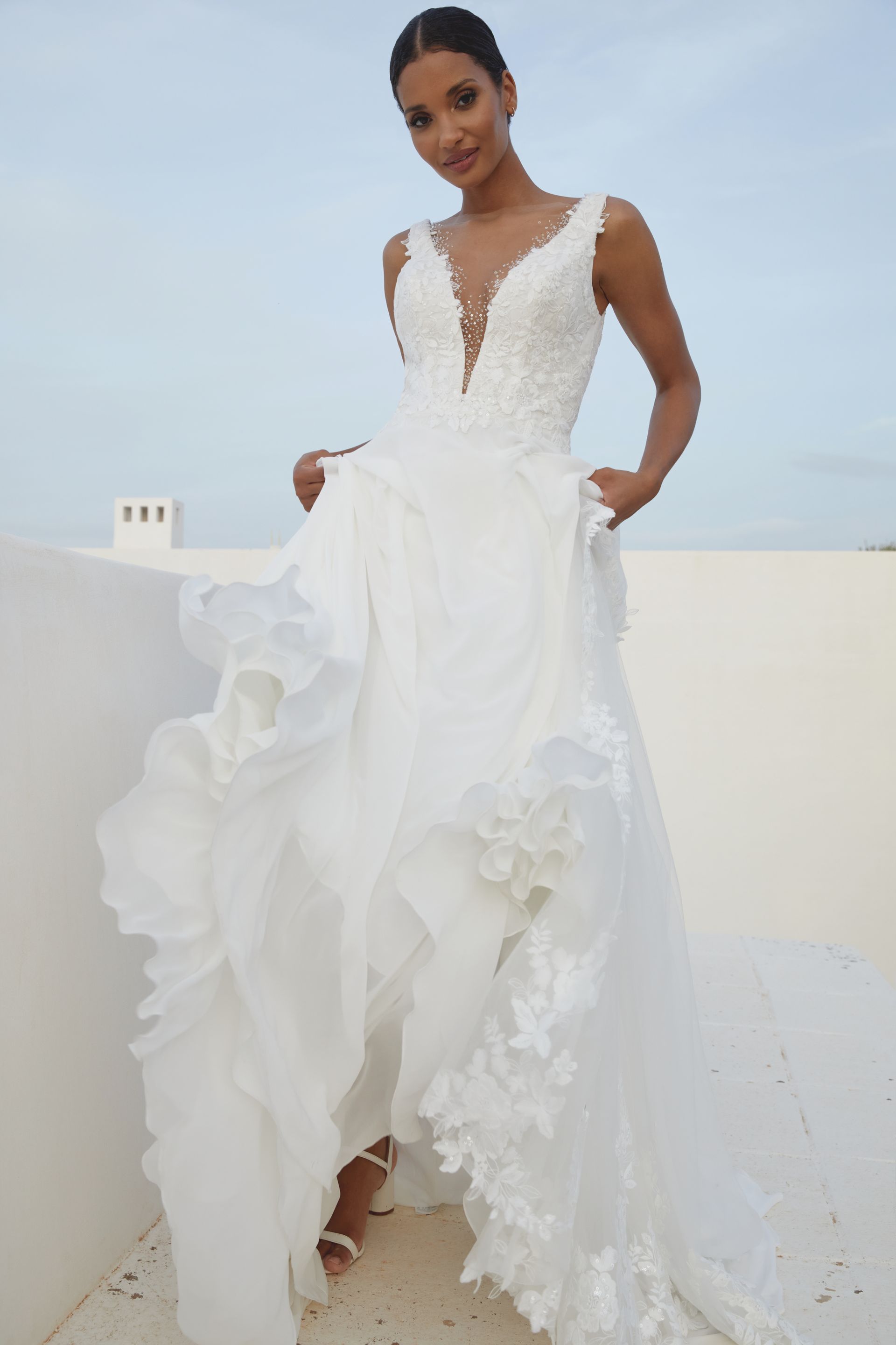 abito da sposa Ariana di Justin Alexander Atelier Gioia Fiumicino