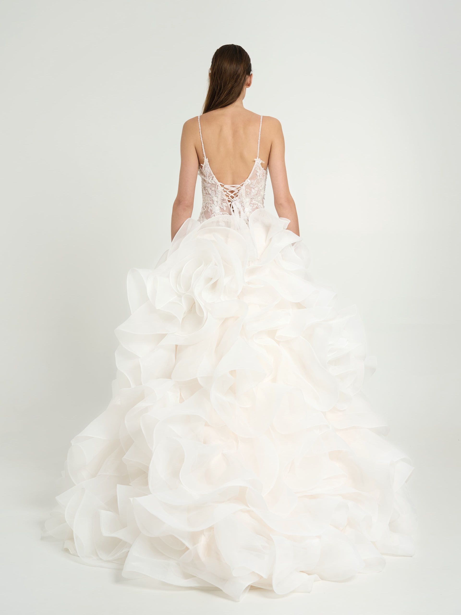 abito sposa modello Antico Fiore Barbara Beltrame Atelier Gioia 