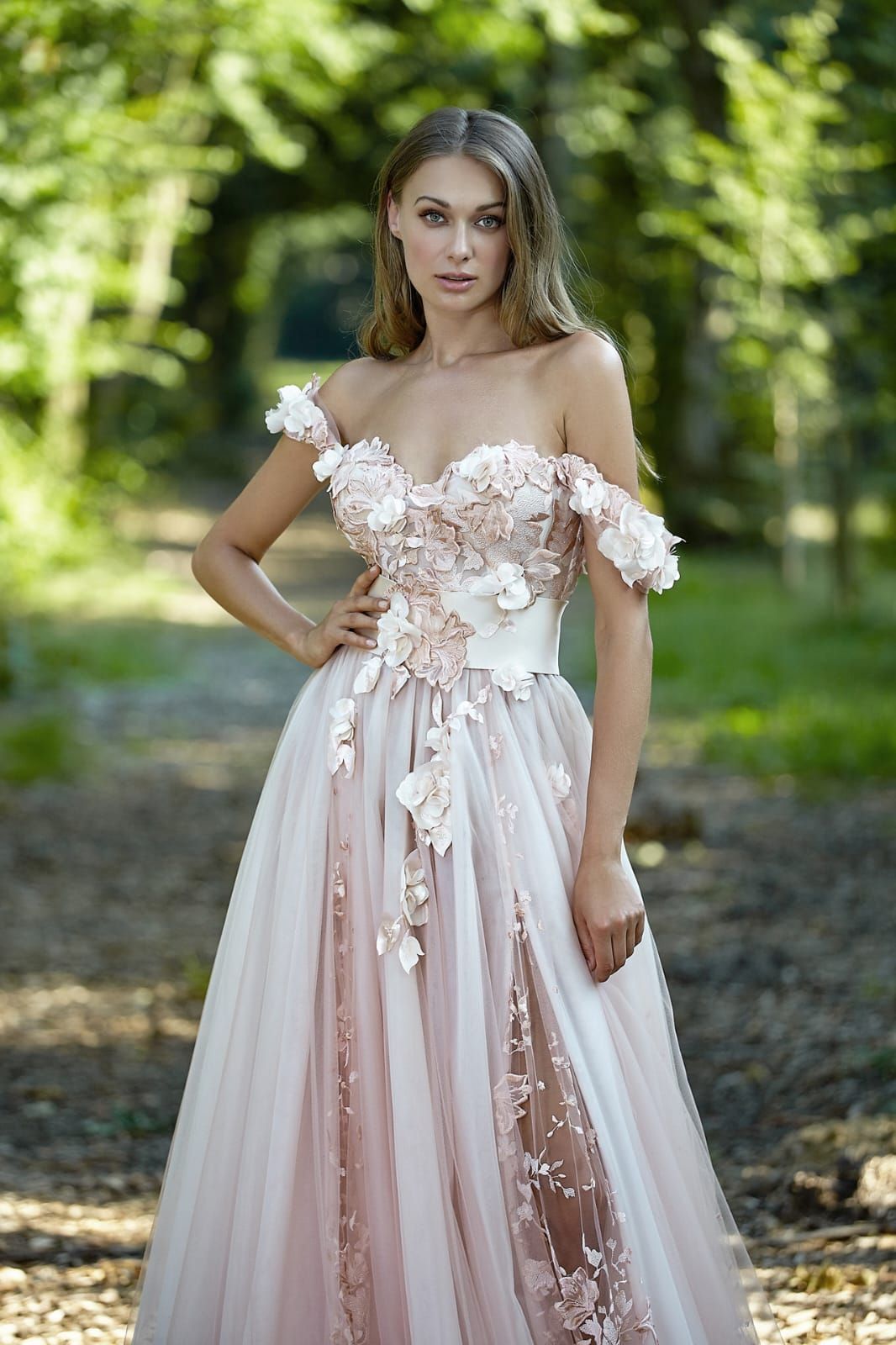 abito da sposa modello 2020 Stefano Blandaleone Atelier Gioia Fiumicino Roma