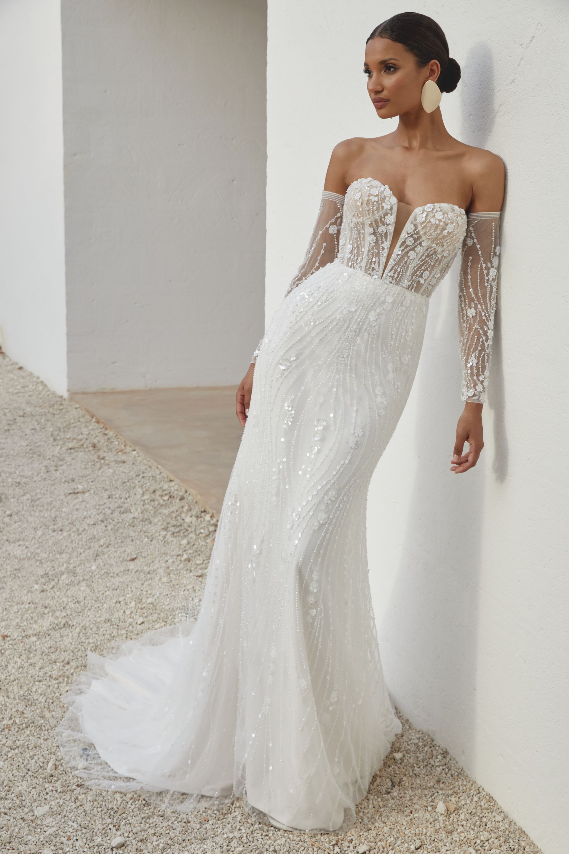 abito da sposa modello Phonenix corsetto pizzo Roma