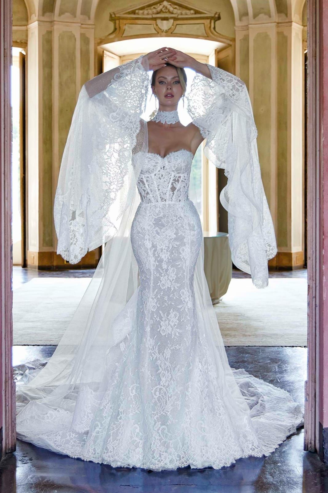 abito da sposa modello SBA 1024 Stefano Blandaleone Atelier Gioia Fiumicino Roma