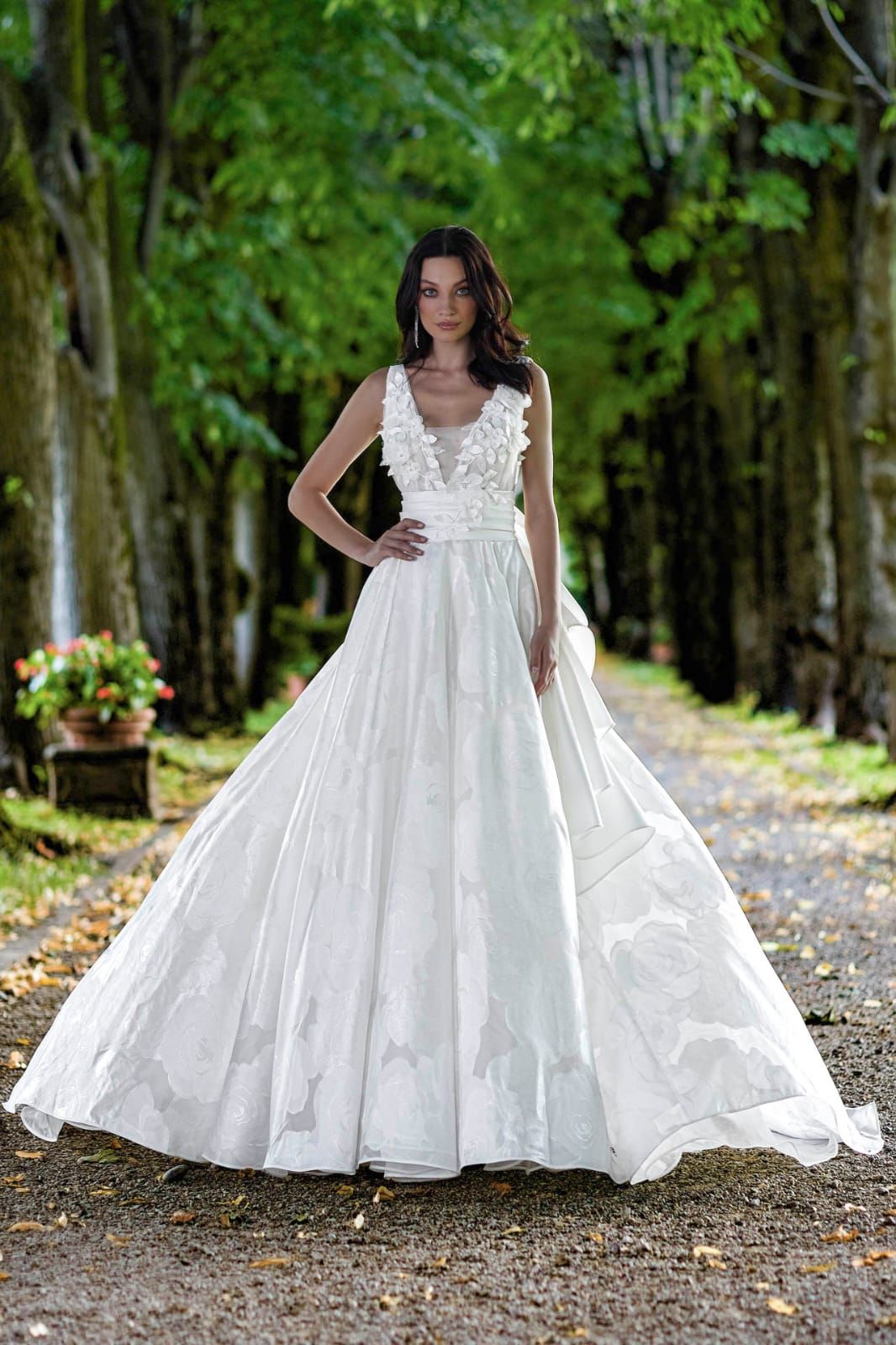 abito da sposa modello SBA 1924 Stefano Blandaleone Atelier Gioia Fiumicino Roma