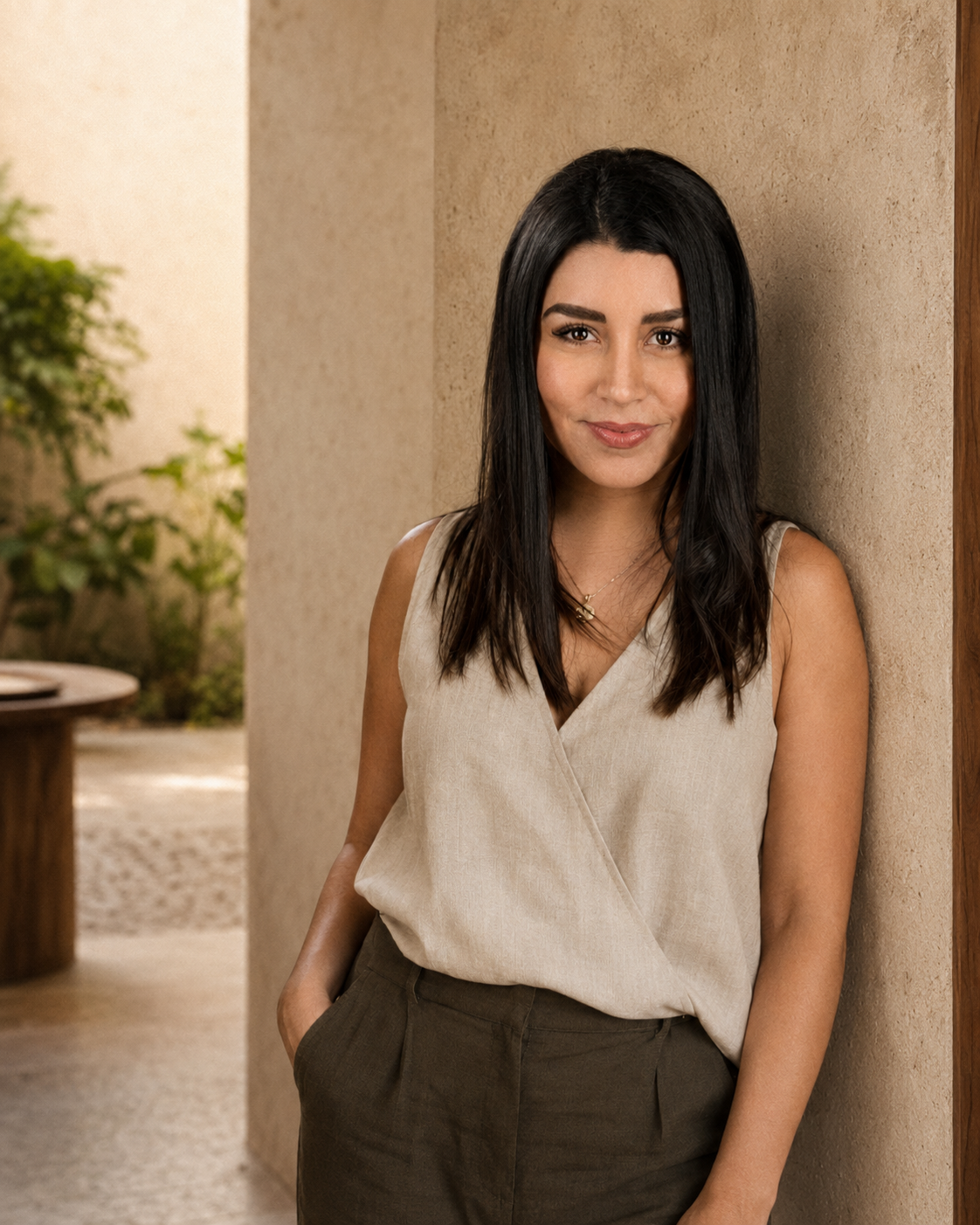 Retrato de Sonia Carrillo, asesora inmobiliaria en Mérida, Yucatán