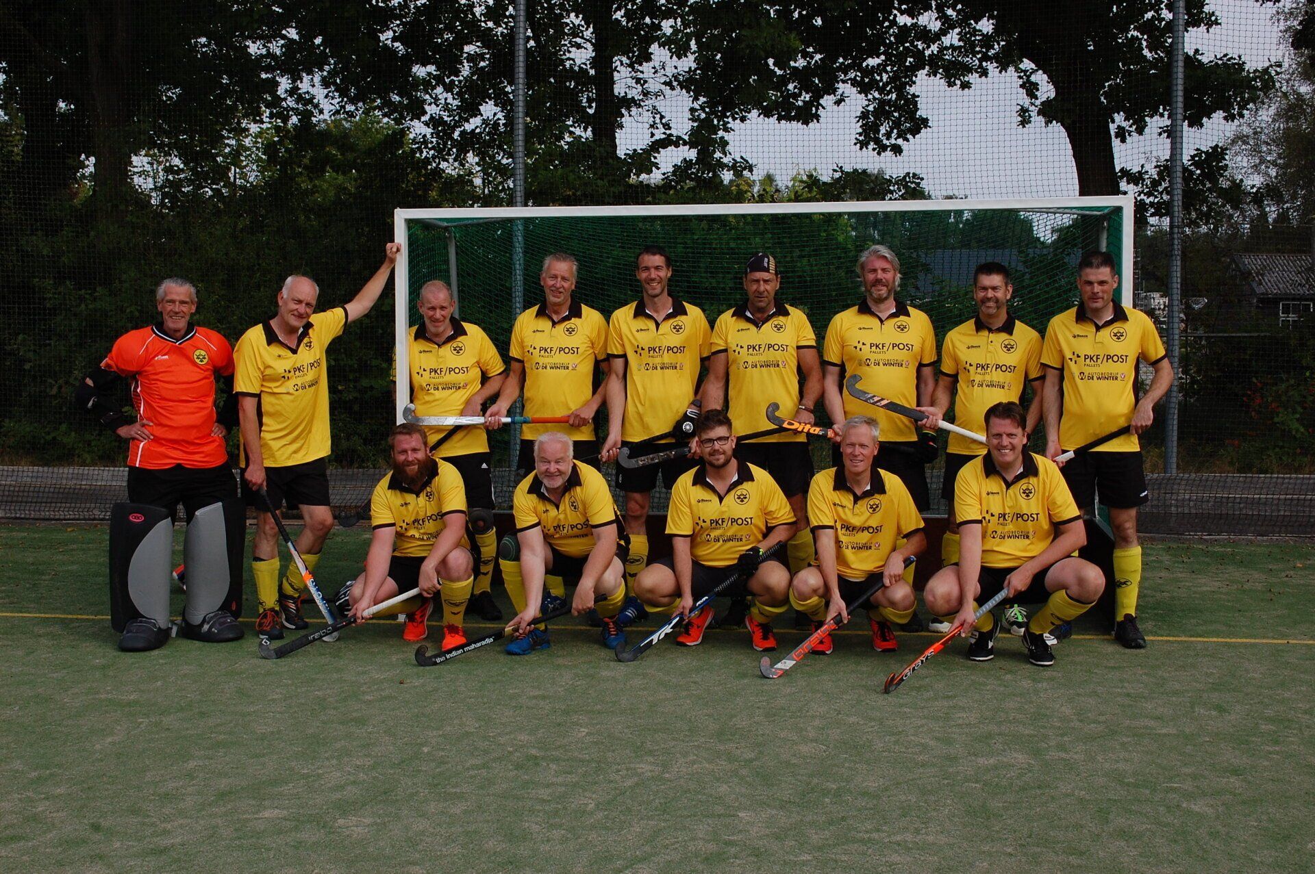 Team foto van Veteranen uit 2021