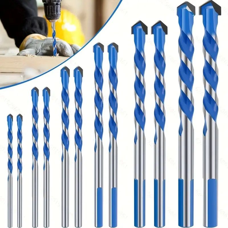 10pcs Blue King Diamond Set Ceramic Tile Glass Concrete Hole Drill