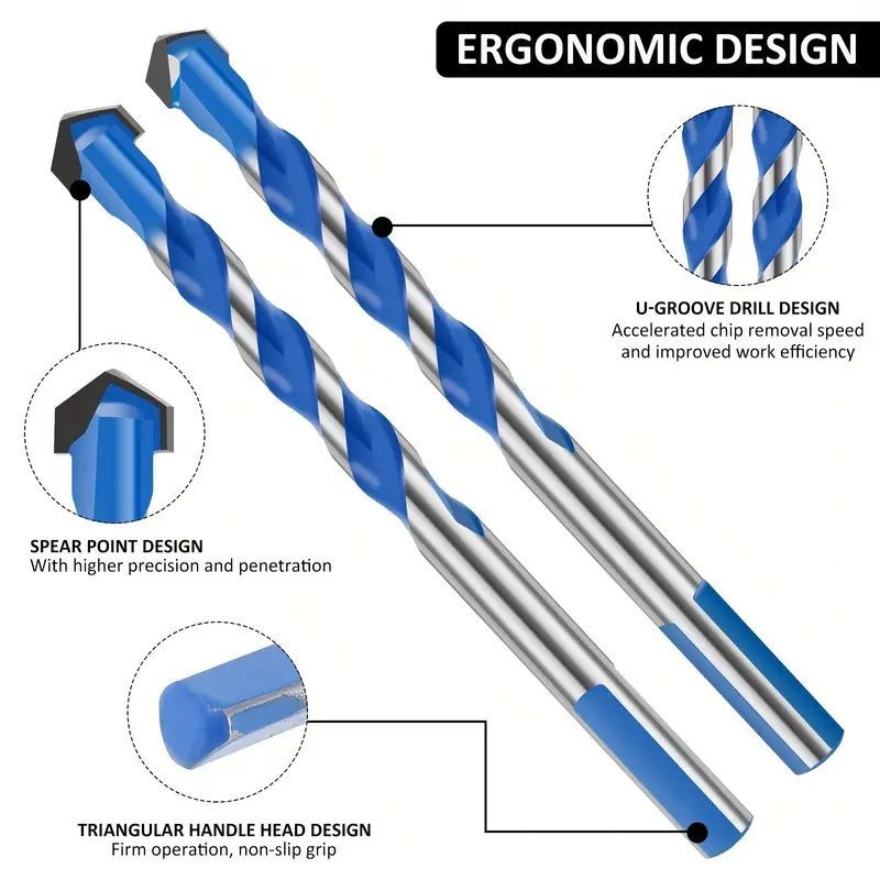 10pcs Blue King Diamond Set Ceramic Tile Glass Concrete Hole Drill