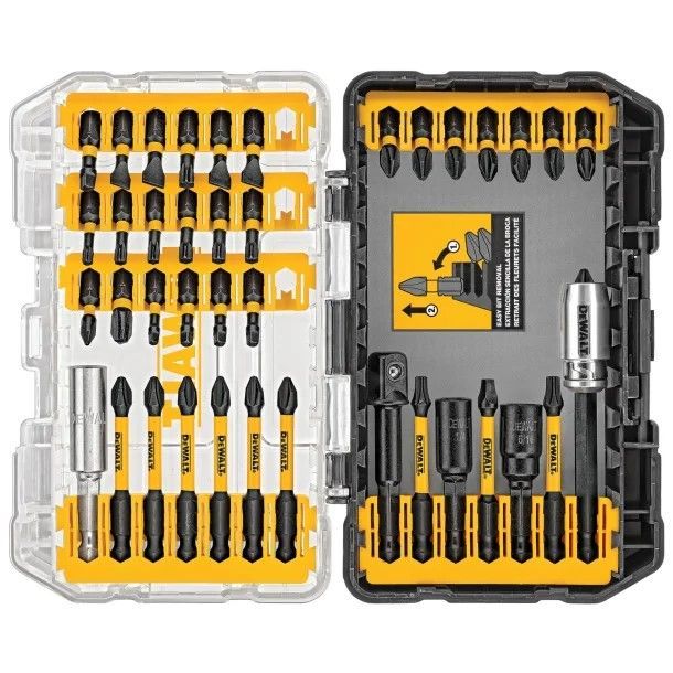 DEWALT FlexTorq® IMPACT READY® Screwdriving Bits Set with Case (40 Piece)
