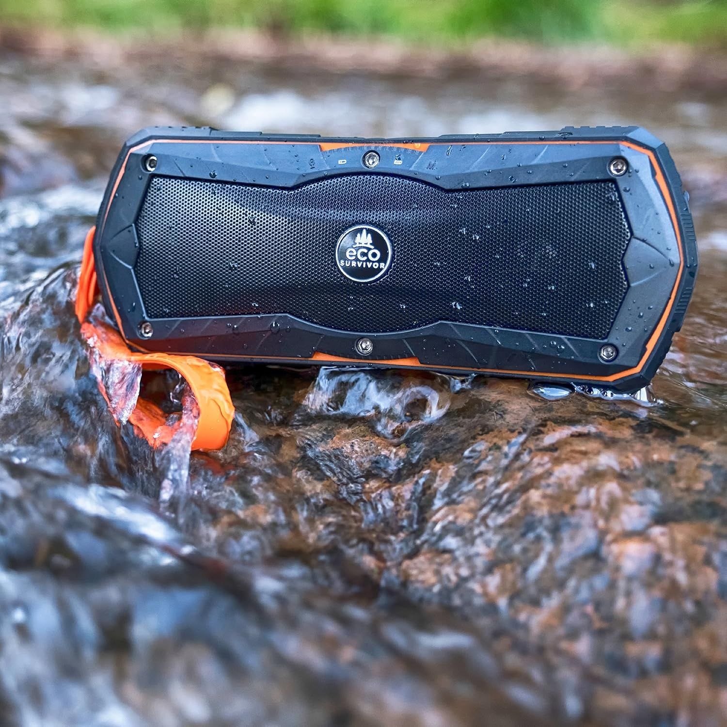 Eco Survivor Waterproof Wireless Bluetooth Speaker Built in Battery Backup