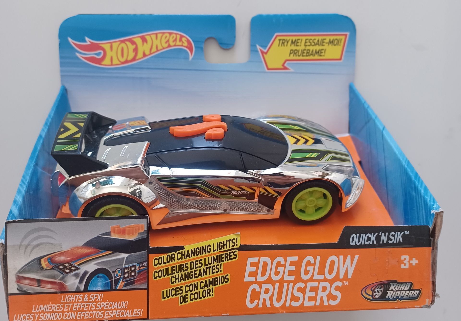 HotWheels Edge Glow Cruisers for ages 3+