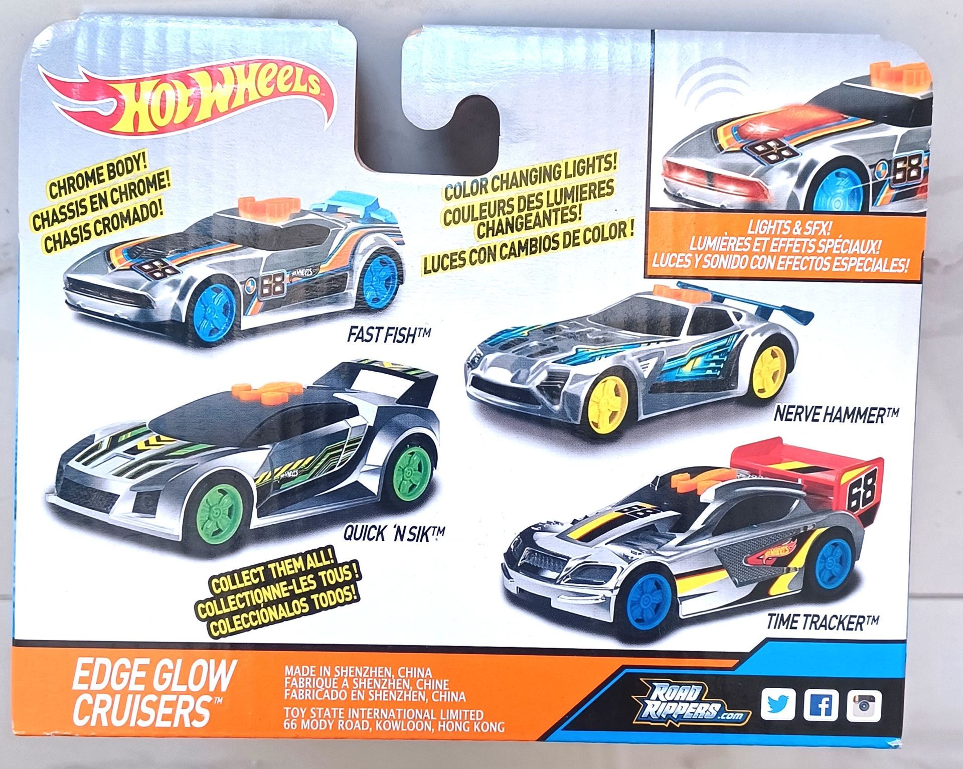 HotWheels Edge Glow Cruisers for ages 3+