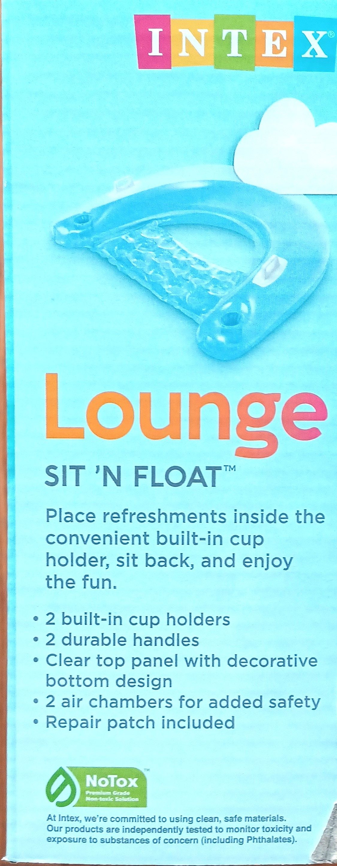 Intex Sit 'N Float 60x39in. Inflatable Lounge