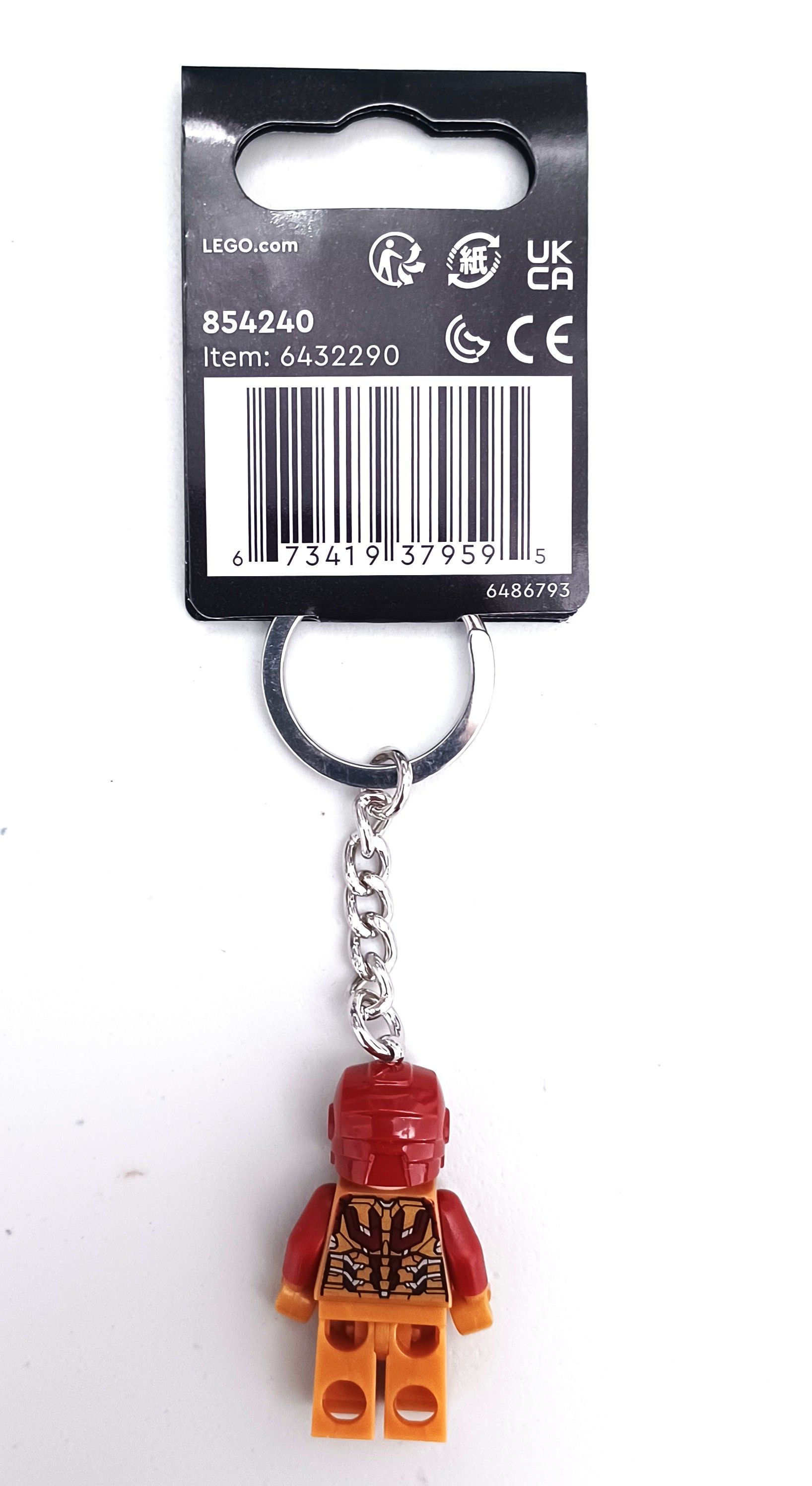 LEGO 854240 Marvel Super Heroes Iron Man Keychain Keyring Brand New