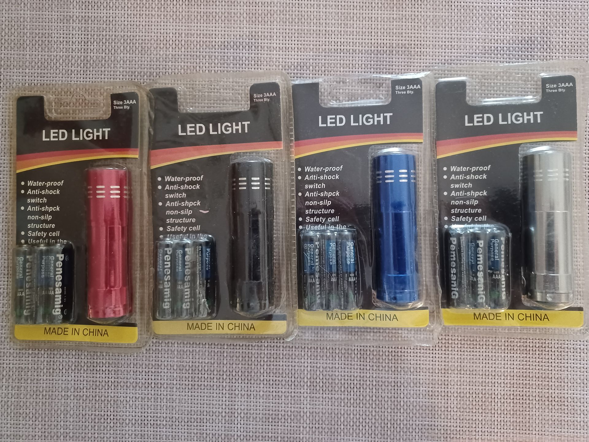 LED Flashlight, BRAND NEW. Come in 4 Different colors