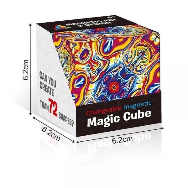 Magic Cube, Changeable and Magnetic - NOT FOR CHILDREN UNDER 3 YEARS OLD