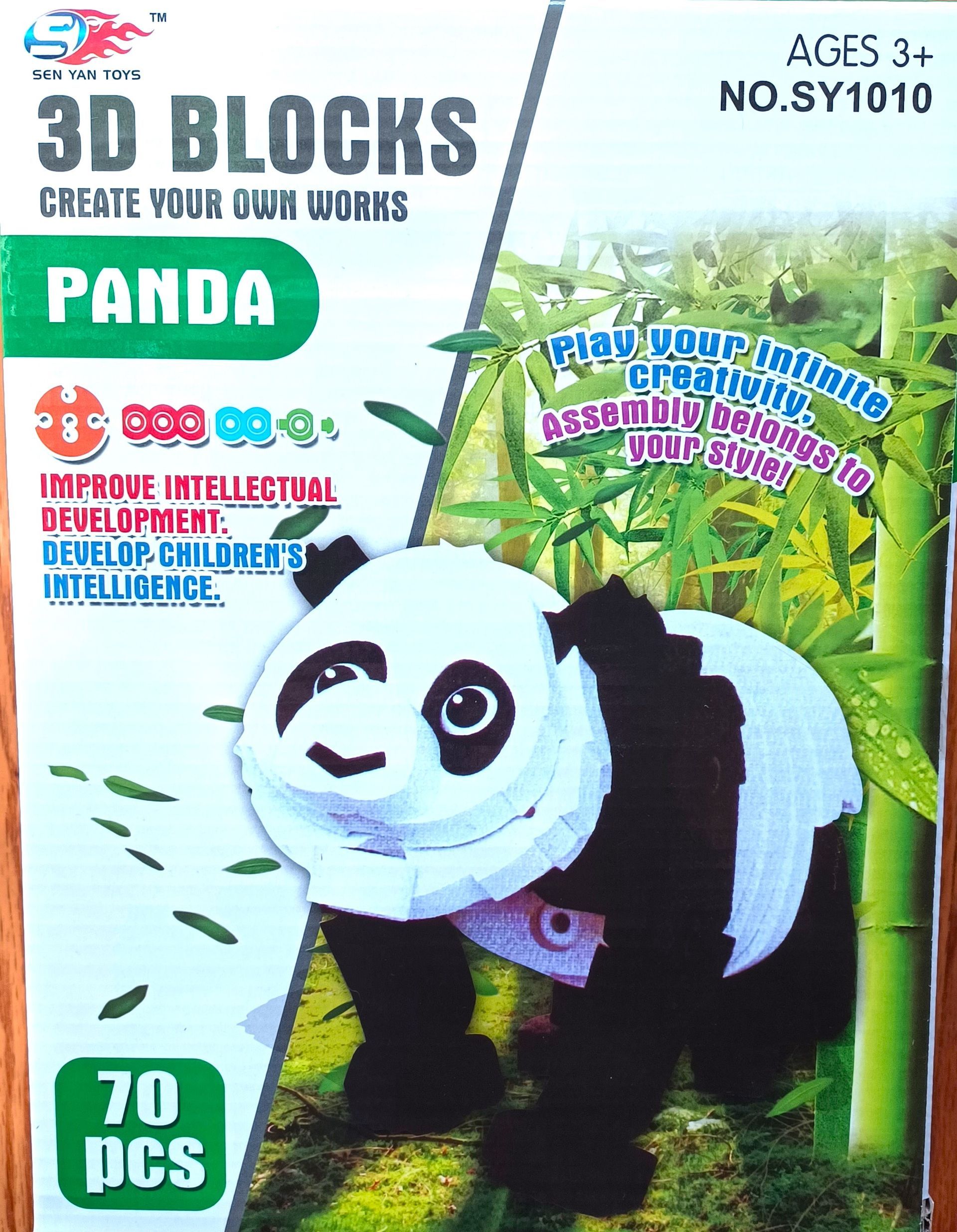 Sen Yan Toys Panda 3D Blocks for Ages 3+