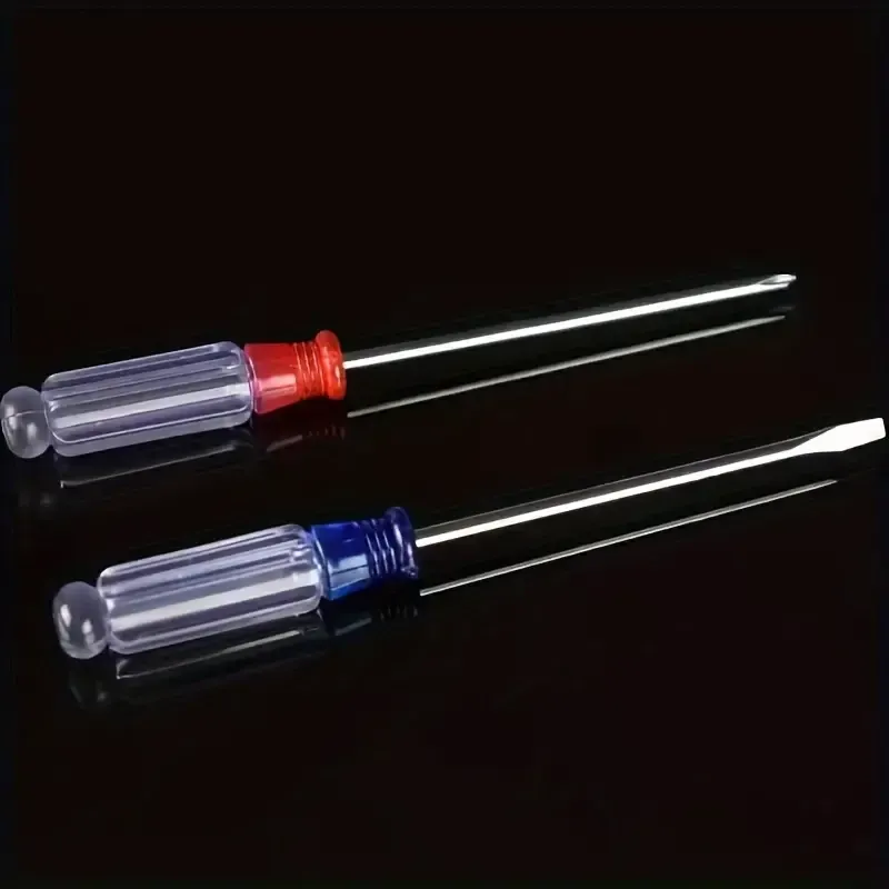 Phillips Slotted Crystal Screwdriver Small Screwdriver Transparent Handle