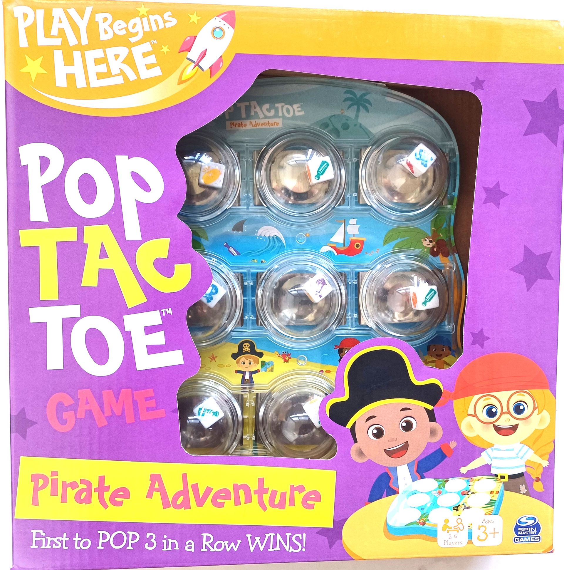 Pop Tac Toe Game, Pirate Adventure
