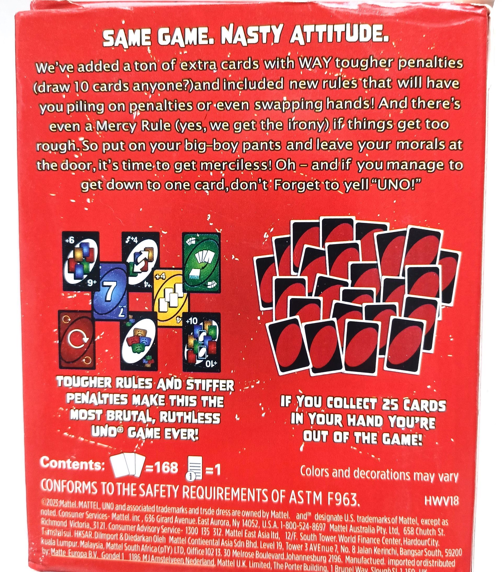 Mattel UNO Show em No Mercy Card Game. Great game for the entire Family !!!
